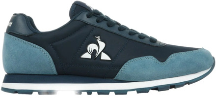 Le Coq Sportif Blauwe Casual Textiel Sneakers oor Heren le coq sportif , Multicolor , Heren - 44 EU