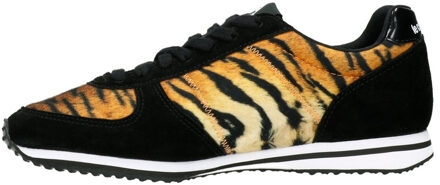 Le Coq Sportif Bolivar Tiger Dames Zwart/Bruin Trainers - maat EU 36.5 / UK 3.5 Veelkleurig
