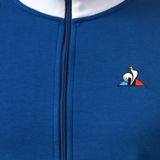 Le Coq Sportif Heren Sweat FZ Werk Blauw - maat XS