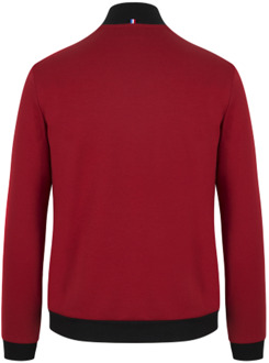 Le Coq Sportif heren sweater met 3D-logoprint Bordeaux - XS