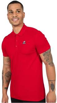 Le Coq Sportif Polo Le Coq Sportif Essential-logo Cocorico voor heren Rood