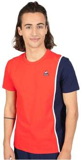 Le Coq Sportif T-shirt Le Coq Sportif Essential voor heren, tweekleurig Rood - M