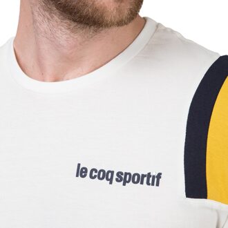 Le Coq Sportif T-shirt Le Coq Sportif Heren TRI TEE SS N5 - maat XS Wit