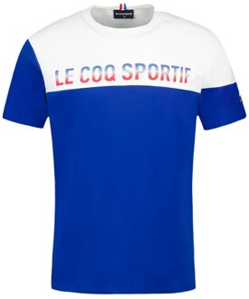 Le Coq Sportif Tricolor T-shirt voor heren Blauw