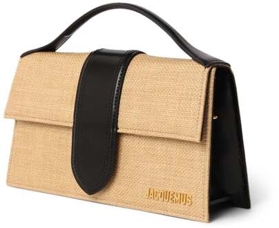 Le Grand Bambino Raffia tas Beige