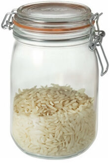 Le Parfait 2x stuks Weckpotten/inmaakpotten met klepdeksel 1 liter - Action products