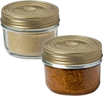 Le Parfait 2x Weckpotten/inmaakpotten met schroefdeksel 200 ml - Action products