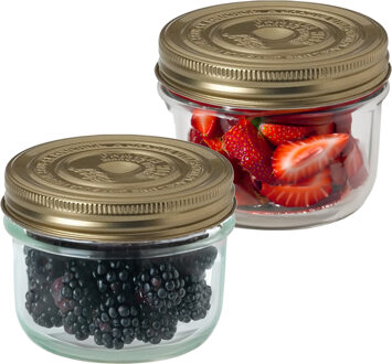 Le Parfait 4x Weckpotten/inmaakpotten met schroefdeksel 350 ml - Action products