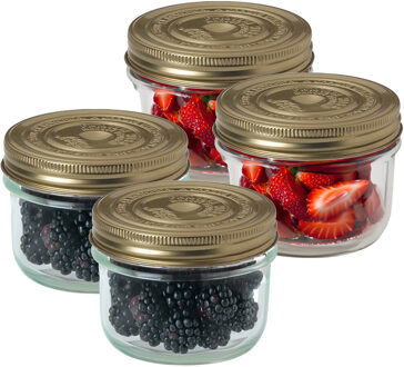 Le Parfait 8x Weckpotten/inmaakpotten met schroefdeksel 350 ml - Action products