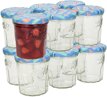 Le Parfait Bewaarpot/voorraadpot - 12x stuks - met schroefdeksel - 324 ml - Le Parfait