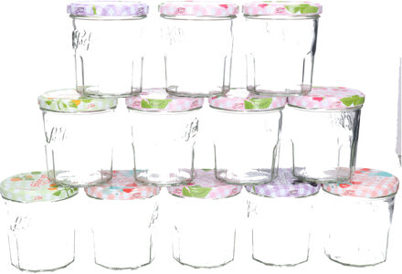 Le Parfait Bewaarpotten / voorraadpotten - 24x stuks - met schroefdeksel - 324 ml