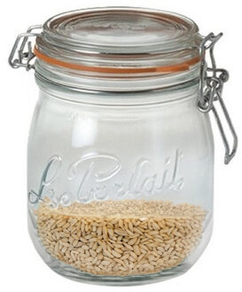 Le Parfait Voorraad/weckpot - transparant - glas - 11 x 8,5 cm - 500 ml- Le Parfait