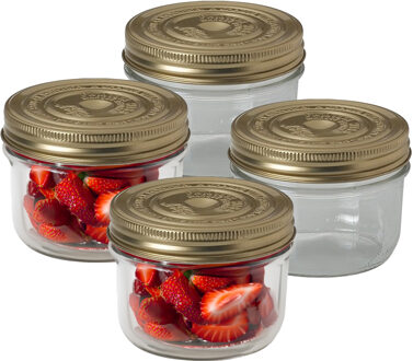 Le Parfait Weckpot/inmaakpot - 4x - met schroefdeksel - 350 ml - Le Parfait