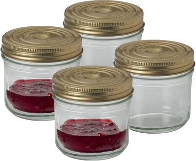 Le Parfait Weckpot/inmaakpot - 4x - met schroefdeksel - 500 ml - Le Parfait