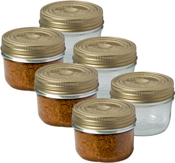 Le Parfait Weckpot/inmaakpot - 6x - met schroefdeksel - 200 ml - Le Parfait