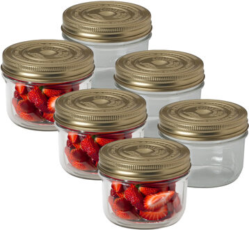Le Parfait Weckpot/inmaakpot - 6x - met schroefdeksel - 350 ml - Le Parfait