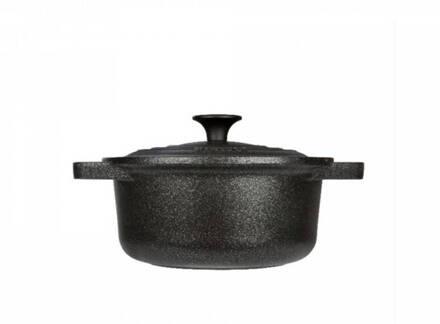 Le Pignatta Braadpan - Black - 28 cm Zwart