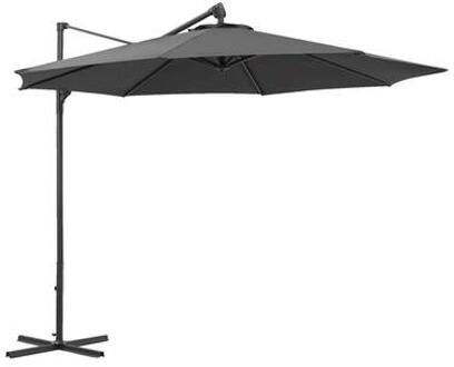 Le Sud freepole parasol Limoges - antraciet - Ø300 cm - Leen Bakker Grijs