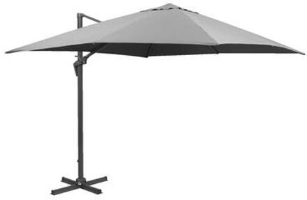 Le Sud freepole parasol Nice - antraciet - 300x300 cm - Leen Bakker Grijs - 300 x 300