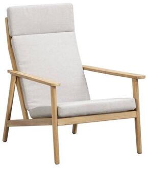 Le Sud Lounge fauteuil Jura - acacia/grijs - Leen Bakker - 85 x 70 x 86