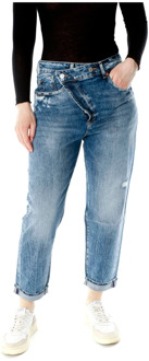 Le temps des cerises Boyfriend Jeans Le Temps des Cerises COSY" Blauw - 28, 29, 30, 27, 26, 24, 25, 31, 32