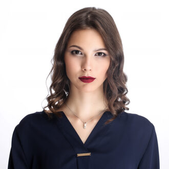 'Lea' Dames 925 Sterling Zilveren Ketting met Hanger - Zilver/Roze ZH-7284 Zilver en roségoud