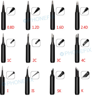 Lead-free Soldering Iron Tip 900M-T-K 900M-T-I 900M-T-IS 900M Series Sting Welding Tools For 936 Soldering Station Welding Tips