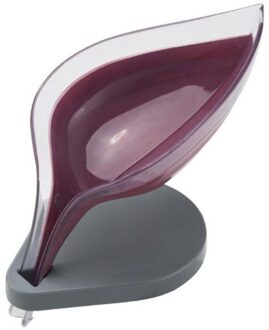 Leafology Decoratieve Drainage Zeep Houder Verticale Zeep Opslag Houder Container Opbergdoos Paint paars roze