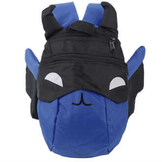 Leash Jumper Kinderen Schooltas Leuke Cartoon Bat Kleuterschool Kinderen Rugzak Doek Boek Tas Assistant Verstelbare Blauw