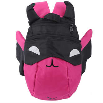 Leash Jumper Kinderen Schooltas Leuke Cartoon Bat Kleuterschool Kinderen Rugzak Doek Boek Tas Assistant Verstelbare Roze