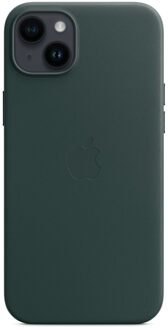 Leather Backcover MagSafe voor de iPhone 14 Plus - Forest Green Groen