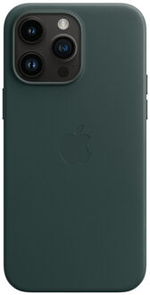 Leather Backcover MagSafe voor de iPhone 14 Pro Max - Forest Green Groen