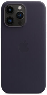 Leather Backcover MagSafe voor de iPhone 14 Pro Max - Ink Donkerblauw