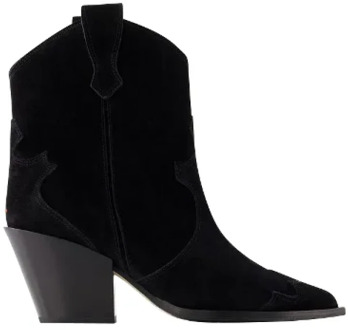 Leather boots aeyde , Black , Dames - 37 Eu,36 EU