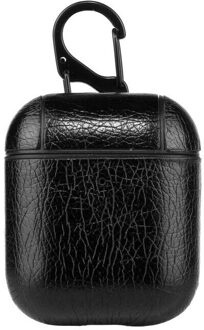 Leather Case Cover Voor Airpods 1st 2nd Luxe Retro Koe Lederen Beschermende Zachte Armor Haak Case Voor Airpods 1 2 21 Oortelefoon Geval 01