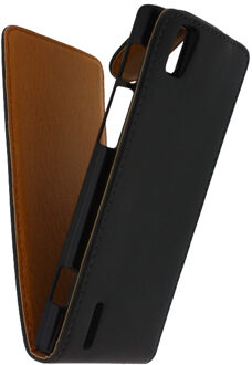Leather Flip Case Huaw P2      Bk
