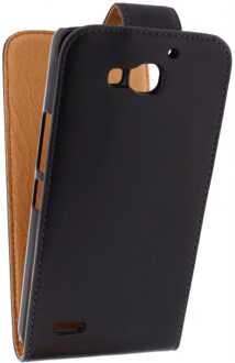 Leather Flip Case Huawei Ascend G750 Black