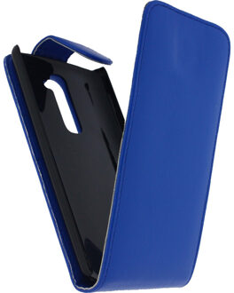 Leather Flip Case LG G2 Blue
