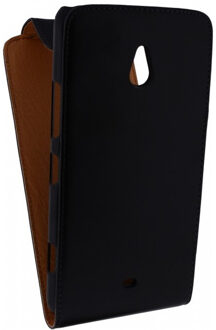 Leather Flip Case Lumia 1320   bk