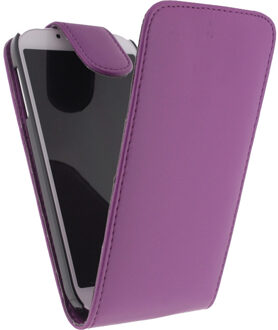 Leather Flip Case Sams S4  Purple