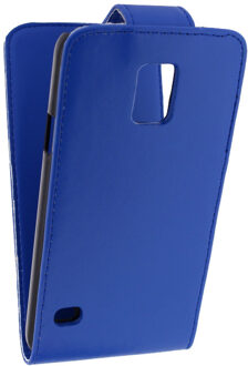 Leather Flip Case Samsung Galaxy S5 Blue