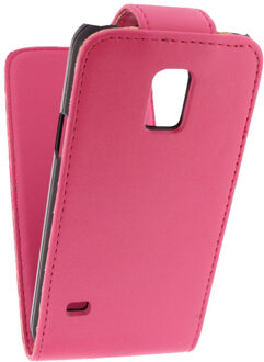 Leather Flip Case Samsung Galaxy S5 mini Pink
