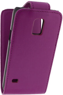 Leather Flip Case Samsung Galaxy S5 mini Purple