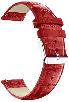 Leather Horlogeband Band met Voor Xiaomi Huami Amazfit Bip BIT Lite Jeugd/Amazfit GTS Smart Horloge Wearable Pols Rood