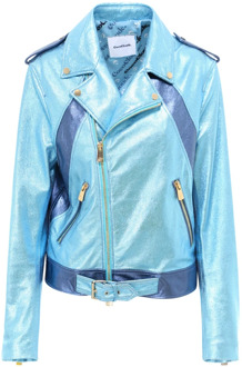 Leather Jackets Coco Cloude , Blue , Dames - 2Xl,Xl