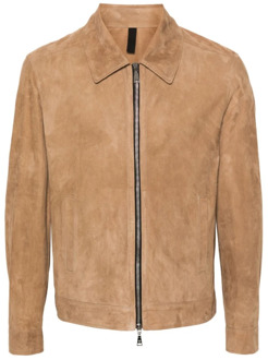 Leather Jackets Tagliatore , Beige , Heren - 2Xl,Xl,L,M