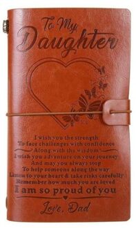 Leather Journal Notebook Dagboek Om Kleinzoon Journal Van Reizen Notebook Briefpapier geel