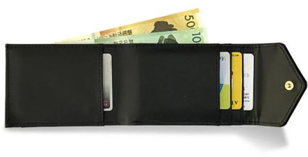 Leather Men Money Clip Wallet Solid Male Purses Designer Clip Slim Cash Holder Card Cases