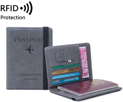 Leather Passport Wallet RFID Blocking High Quality Women Men Credit Card Document Cover Travel 2020 New Passport Holder Case