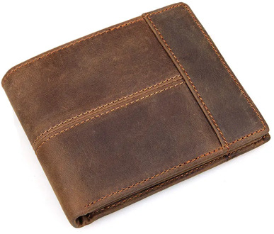 Leather Short Men's Wallet Credit Card Holder Purse